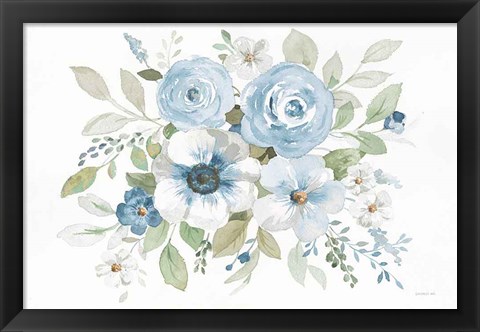 Framed Essence of Spring I Blue Print
