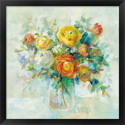 Framed Blooming Splendor I Print