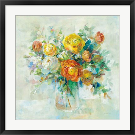 Framed Blooming Splendor I Print