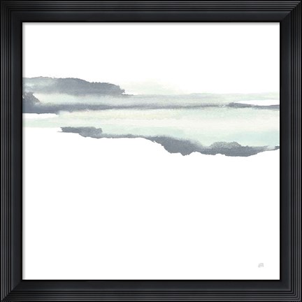 Framed Mint Slate I Print