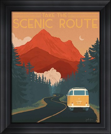 Framed Born to Roam III Print