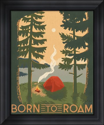 Framed Born to Roam II Print