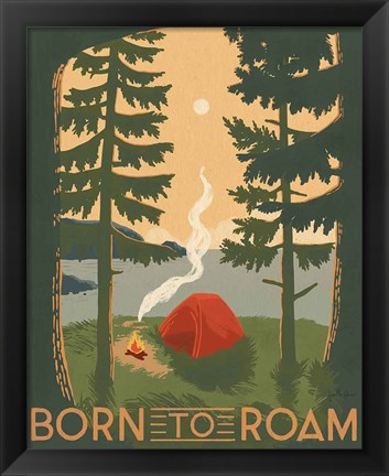 Framed Born to Roam II Print