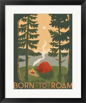 Framed Born to Roam II Print