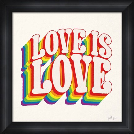 Framed Love is Love I Print