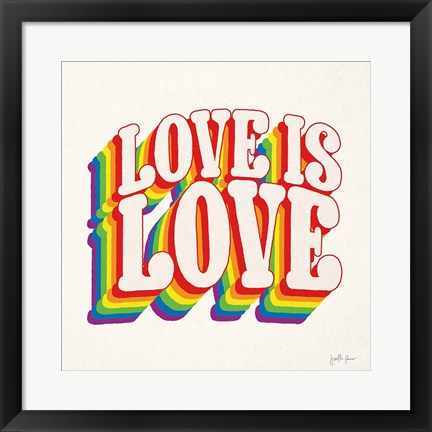 Framed Love is Love I Print