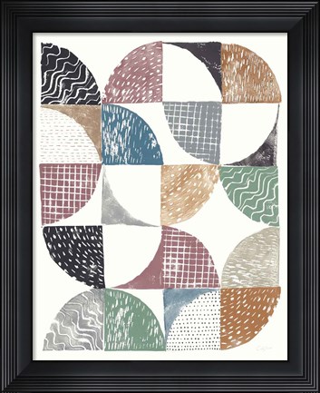 Framed Colorful Night Sky I Print