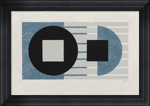 Framed Laterally Speaking Blue Print