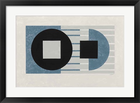 Framed Laterally Speaking Blue Print