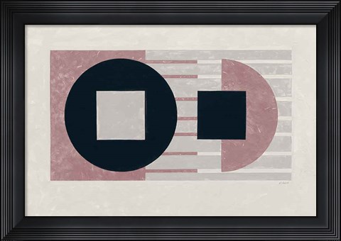 Framed Laterally Speaking Mauve Print