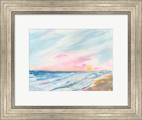 Framed Ocean Sunrise Print