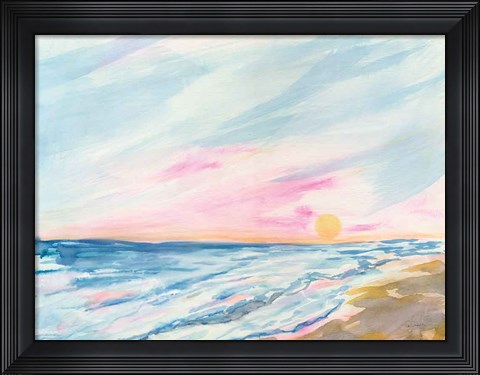 Framed Ocean Sunrise Print