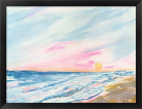 Framed Ocean Sunrise Print