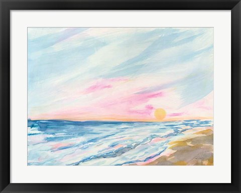 Framed Ocean Sunrise Print