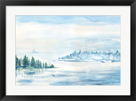 Framed Lake Fog Print