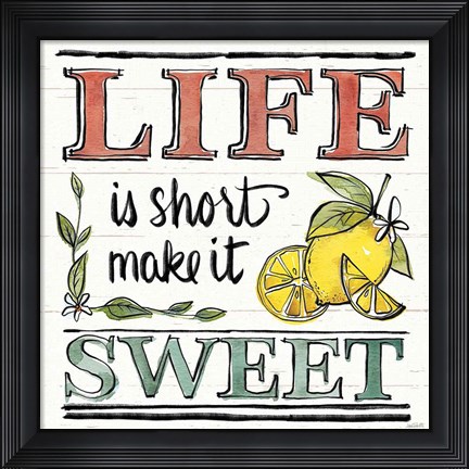 Framed Lemonade Stand V Print