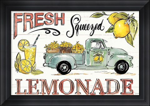 Framed Lemonade Stand I Print