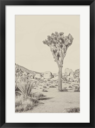 Framed Joshua Tree III Neutral Print