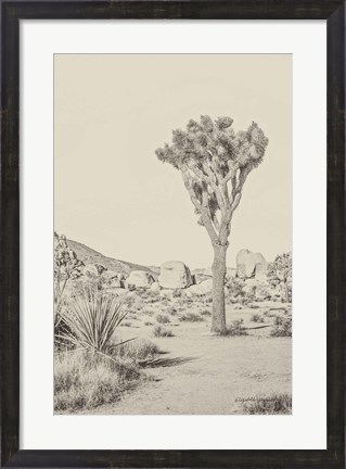 Framed Joshua Tree III Neutral Print