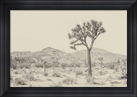 Framed Joshua Tree I Neutral Print
