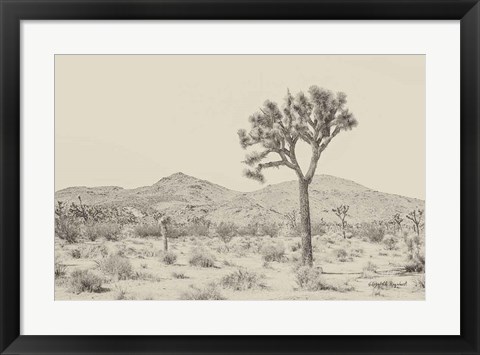 Framed Joshua Tree I Neutral Print