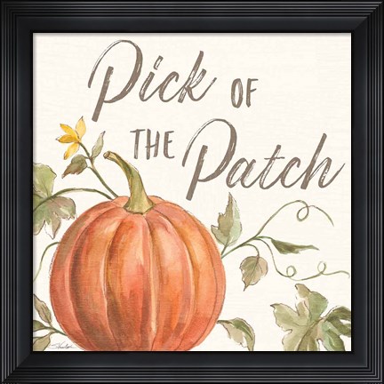 Framed Happy Harvest VIII Print