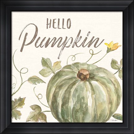 Framed Happy Harvest VII Print