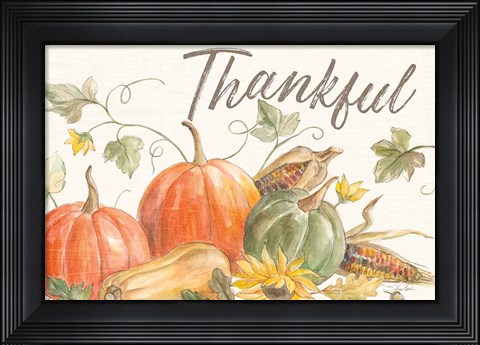 Framed Happy Harvest I Print