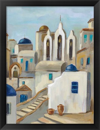 Framed Santorini View III Print