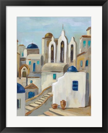 Framed Santorini View III Print