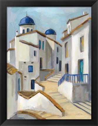 Framed Santorini View II Print