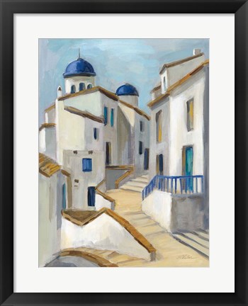 Framed Santorini View II Print