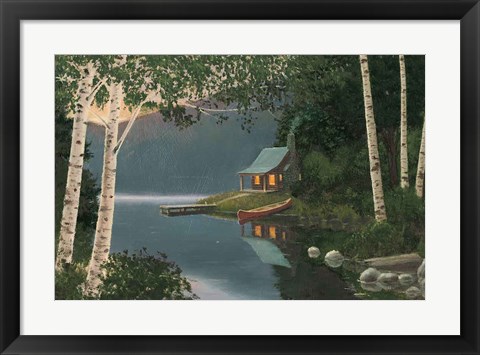 Framed Quiet Evening I Summer Print