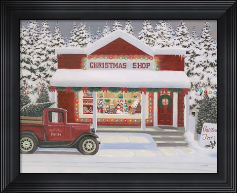 Framed Holiday Moments II Gray Print
