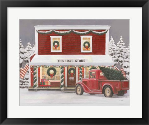 Framed Holiday Moments I Gray Print