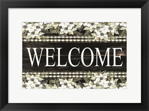 Framed Welcome Print