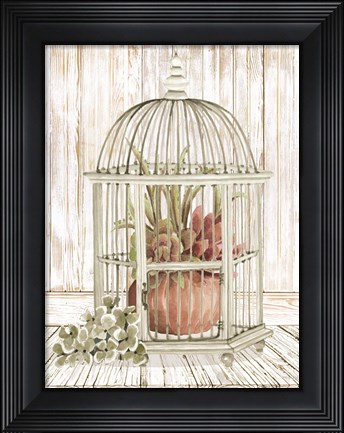 Framed Caged Beauty II Print