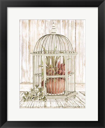 Framed Caged Beauty II Print