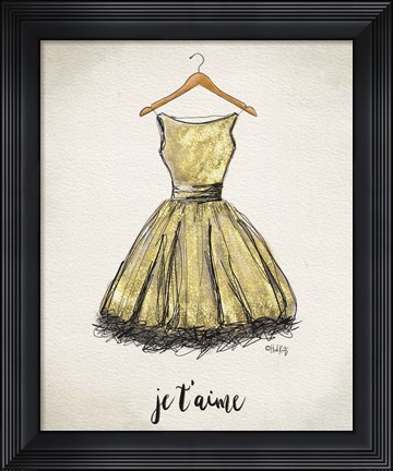 Framed Je T&#39;aime Dress Print