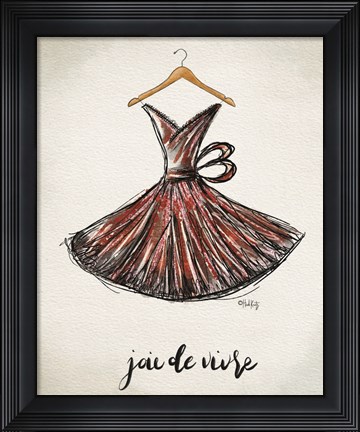Framed Joie de Vivre Dress Print
