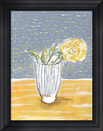 Framed Rose in Glass I Print