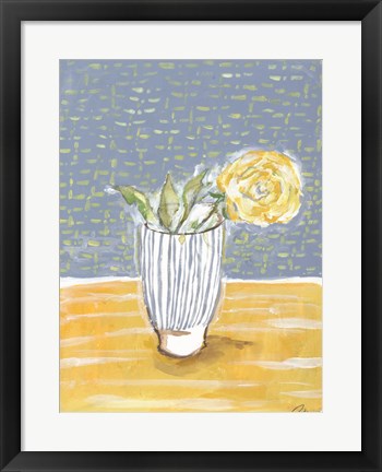 Framed Rose in Glass I Print