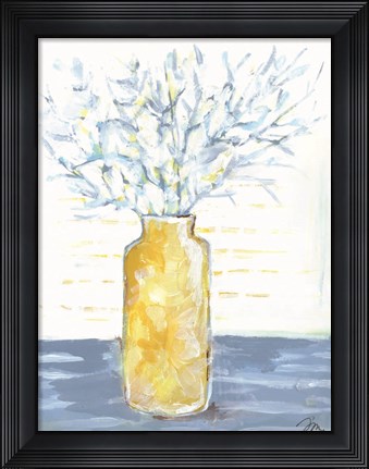Framed Blue Branches Print
