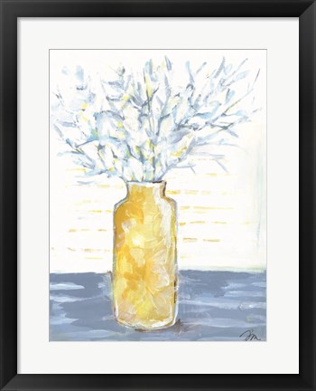 Framed Blue Branches Print