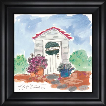 Framed Our Potting Shed Print