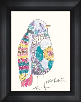 Framed Janice the Bird Print