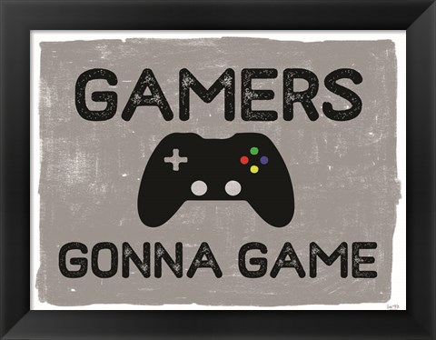 Framed Gamers Gonne Game Print