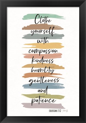 Framed Clothe Yourself with Compassion Print