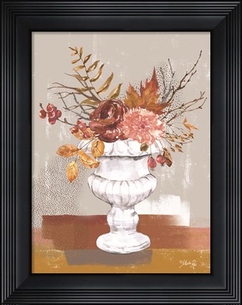 Framed Fall Floral I Print