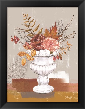 Framed Fall Floral I Print